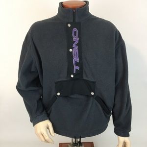 Vtg 90s O’Neill spellout popover fleece Sweatshirt